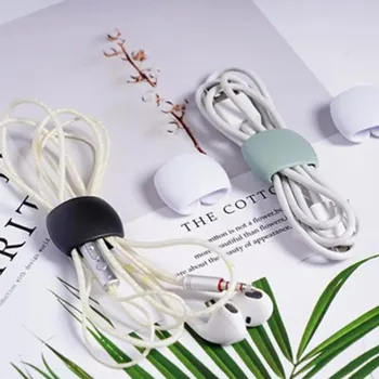 20/10/5 Pcs Charge Cable Protectors Travel Data Cord Clip Decoration Earphone Charging Cables Storage Buckle Cable Organizer 4