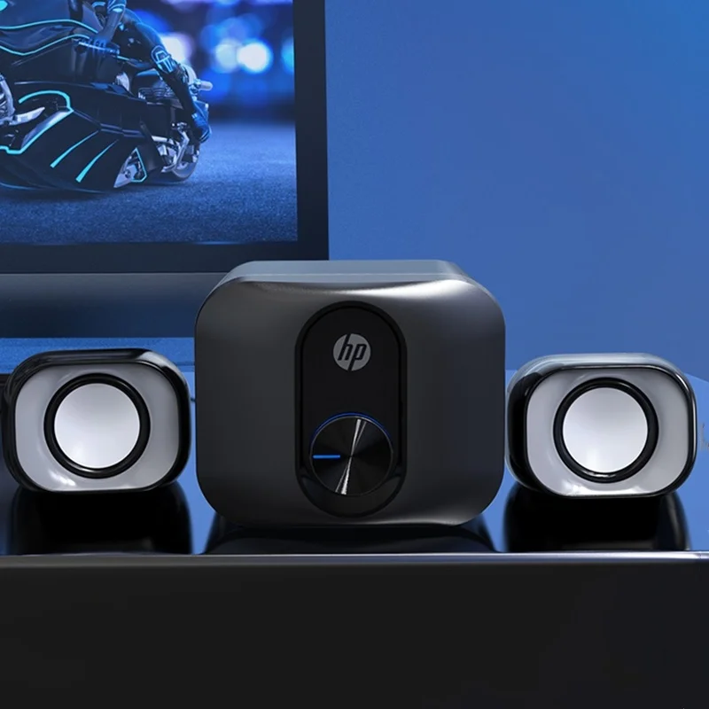 HP 2111S Game Computer Multimedia Stereo Subwoofer Audio Computer Desktop 2.1 Speaker Notebook PC Multifunction Cable computer speakers,audio speakers