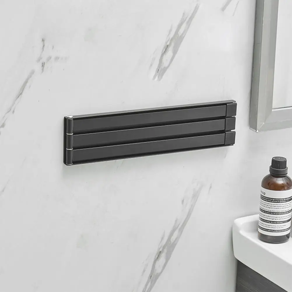 24cm Cast Iron Towel Storage Solution Wall Towel Rack Versatile Wall-mounted Rack Space-saving Holder for Kitchen Bathroom