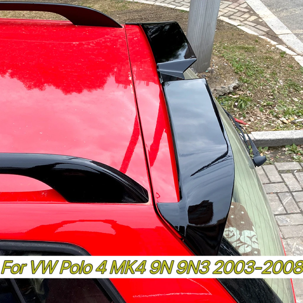 Per Vw Polo 4 Mk4 9N 9 N3 2003-2008 Oettinger Style Car Rear Roof Spoiler Wing Tuning Top Wing Wing Spoiler Accessori Esterni