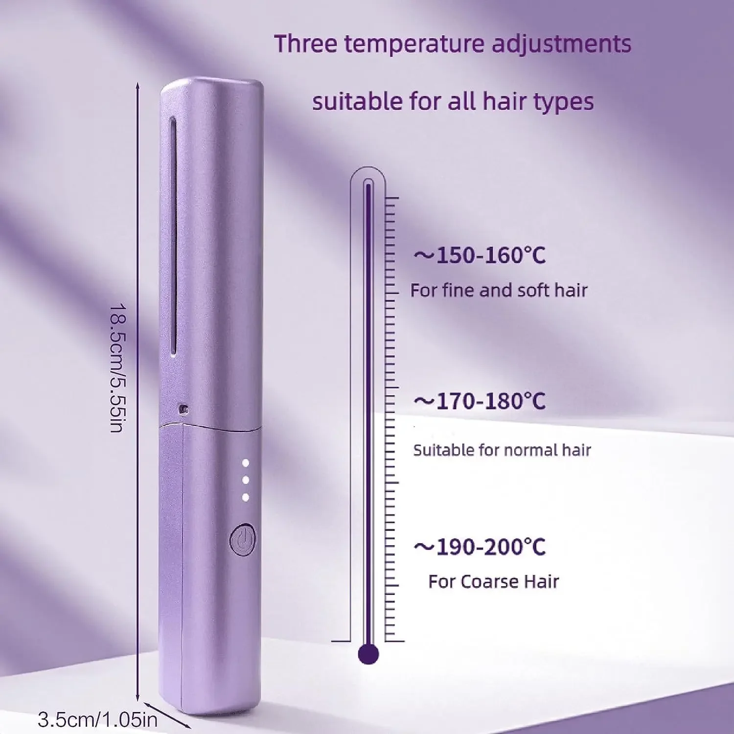Portable Wireless Electric Heating Hair Combs Straight Curly Negative Ion Hot Straightener Comb Home Travel Women Styling Tools