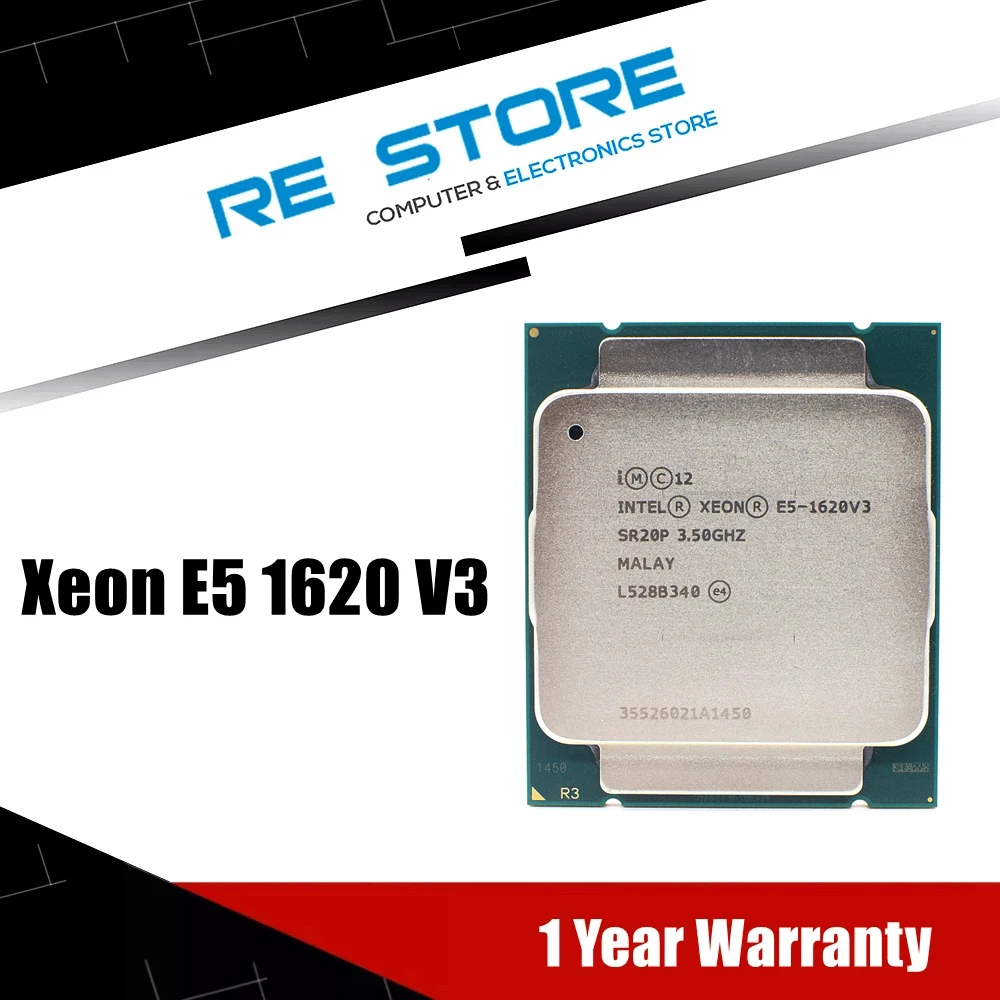 used Intel Xeon E5 1620 V3 SR20P 3.50GHz 4 Cores 10M LGA2011 3 processor CPU|CPUs| - AliExpress