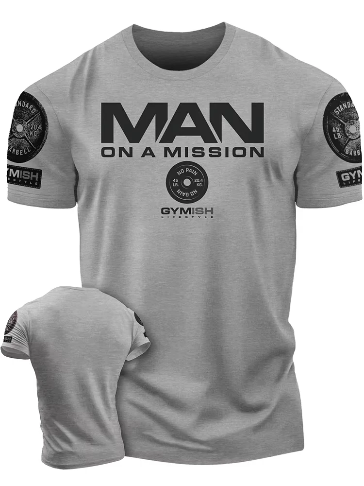 3D Printed Workout T-Shirt Men's Short Sleeves Muscle Man Funny Gym T-Shirt