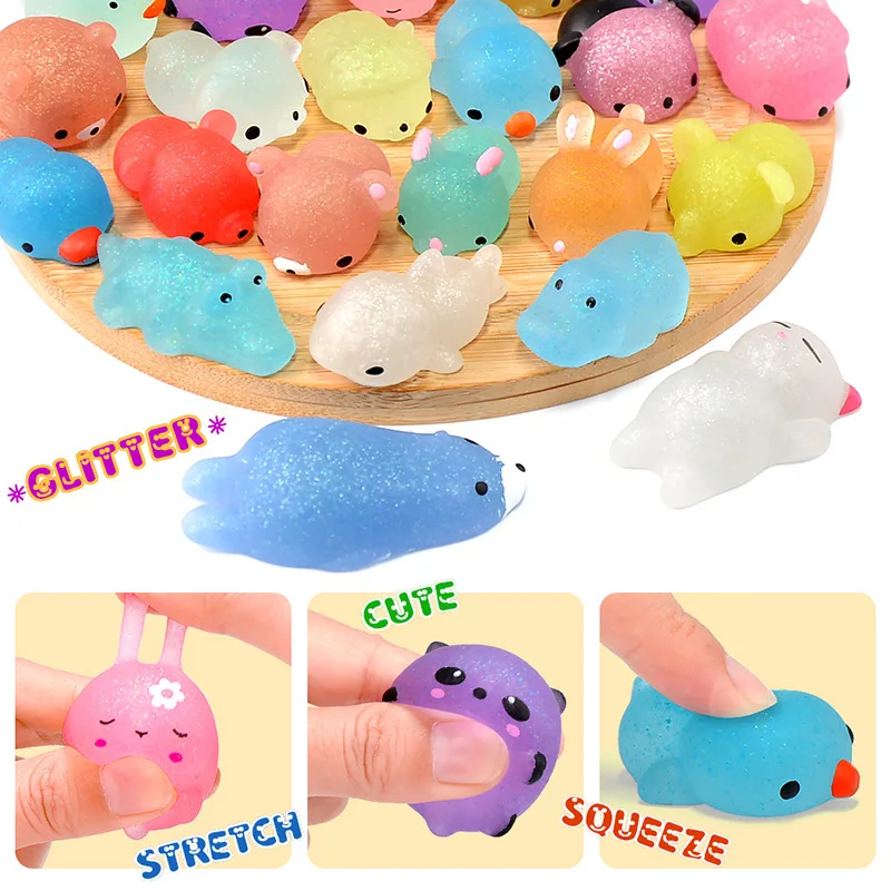 NEW Mochi Squishies Kawaii Anima Squishy Toys For Kids Antistress Ball Squeeze Party Favors  Stress Relief Toys For Birthday 4
