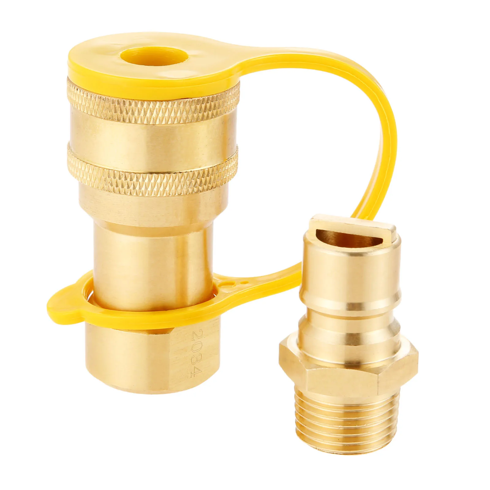 Latão Polegada Gás Natural Propano Conexão Rápida Adaptador de Desconexão Conector com Macho Inserir Plug Gás Conexão Rápida Kit
