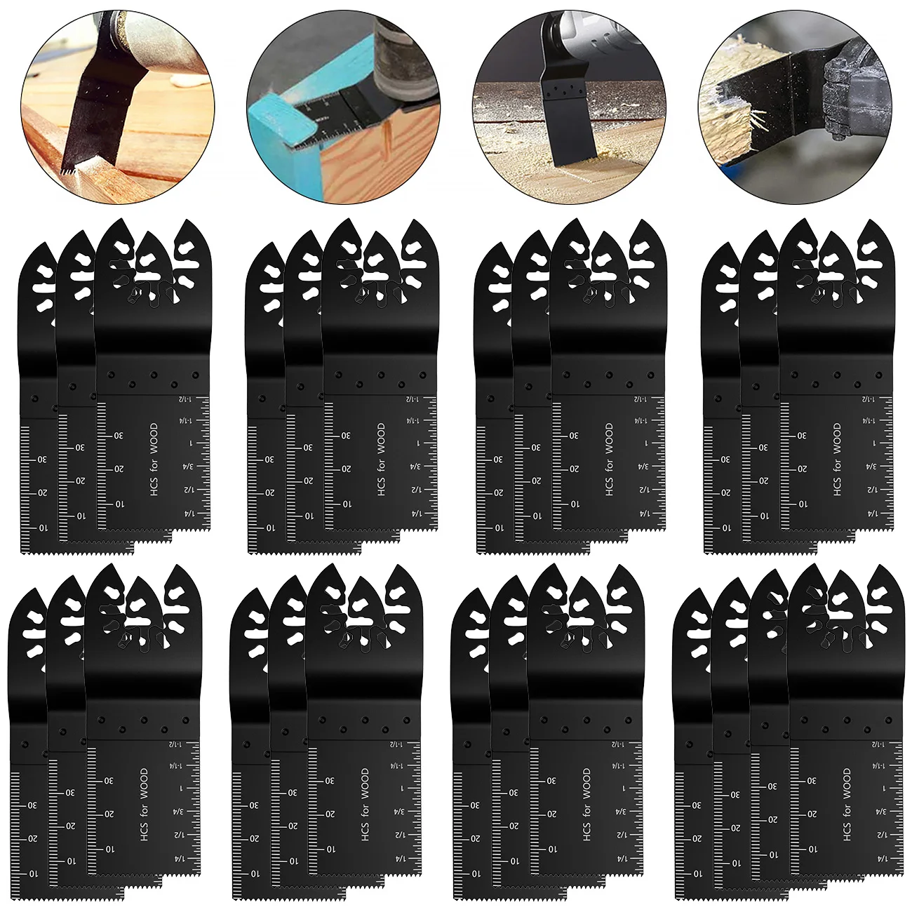 

20Pcs Multifunctional Saw Blades Oscillating Blades Multitool Blades Precision Saw Tool for Dewalt Renovator Cutting Accessories