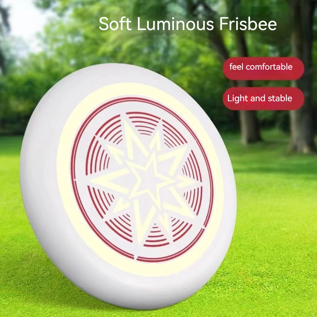 Outdoor children's sports noctilucent boomerang children spinning noctilucent frisbee parent-child game hand thrown frisbee toys