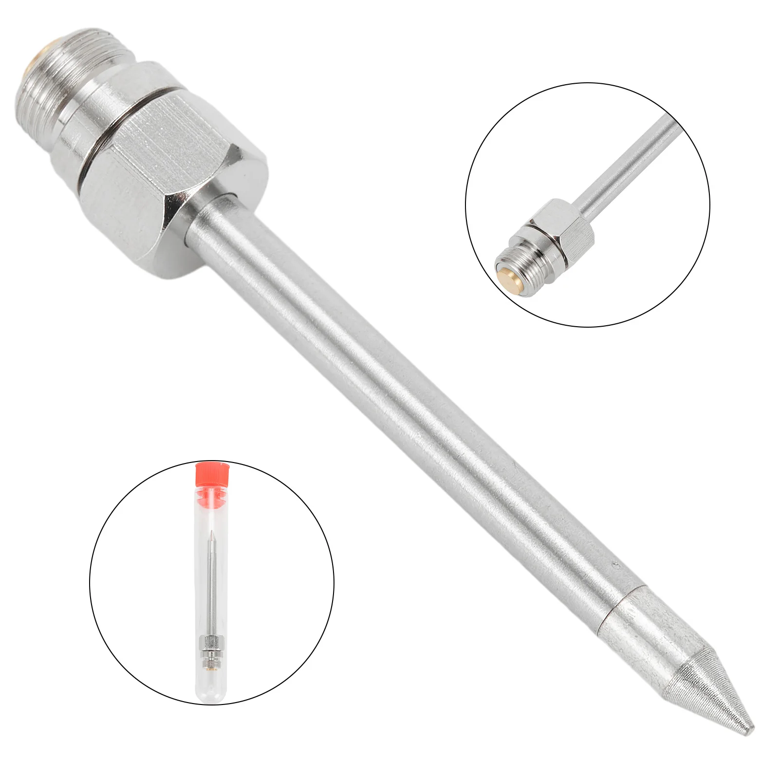 

USB Soldering Iron Tip, Portable 8W Welding Parts For Rework Tool, Copper Material, 510 Interface, Silver Plating