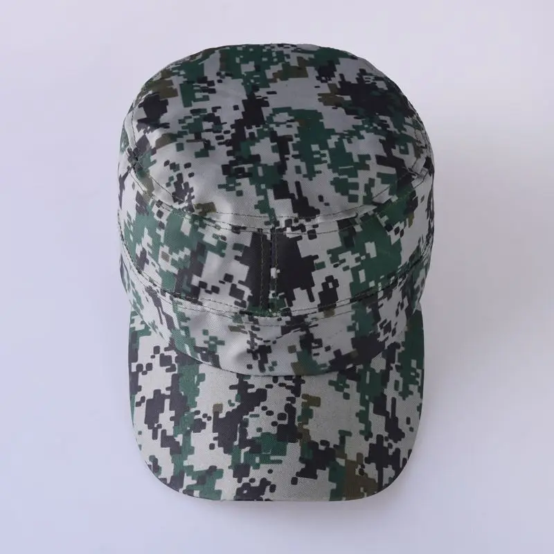 Camouflage Baseball Cap Hat Men Women Tactical Flat Cap Hat Unisex Fashion Sport Camping Hiking Sunhat Sunscreen Sun