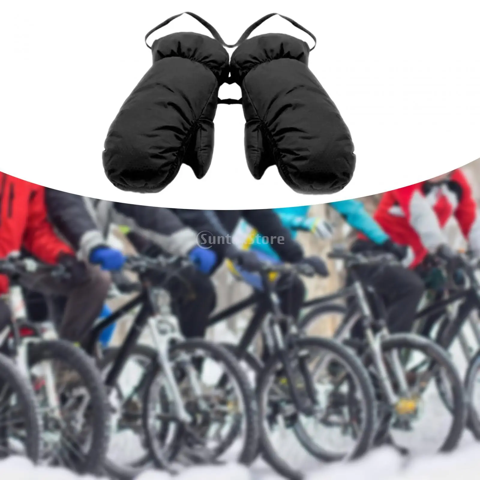 Down Mittens Ski Mittens for Men Women Warm Windproof Cold Weather Gloves Winter Snow Mittens for Skiing Biking Autumn Winter 4