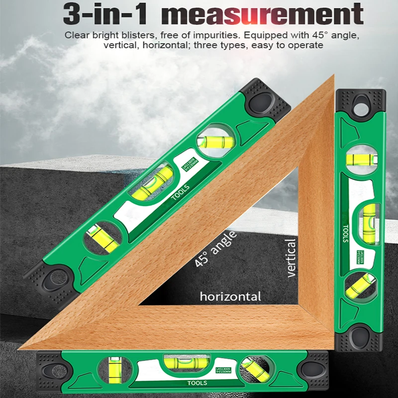 230MM Spirit Level Ruler Aluminum Alloy Vertical Balance Ruler