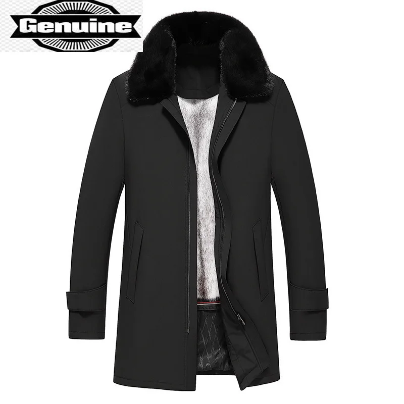 

Coat Winter Warm Real Fur Liner Natrual Mink Men Coats Casaul Thick Parkas Jackets Men Clothing Chaquetas Hombre WPY3033