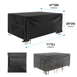 Premium Heavy - Duty Waterproof Patio Furniture Covers - 600D Fabric (Full  Cover B)