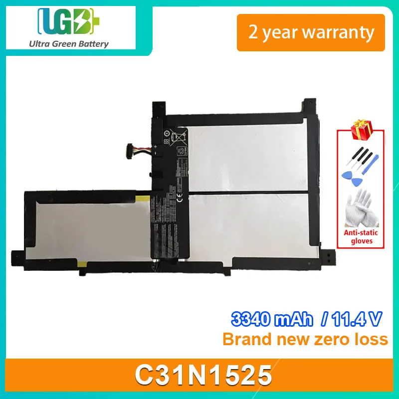 

UGB New C31N1525 Аккумулятор для ноутбука Asus T302 BATT LG-POLY T302CHI-2C Series 3340mAh 11,4 V 39Wh