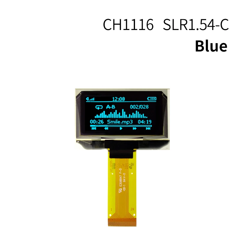 1.54 Inch SSD1309 OLED Display Module - 128x64 White SPI/IIC Screen For DIY Electronics