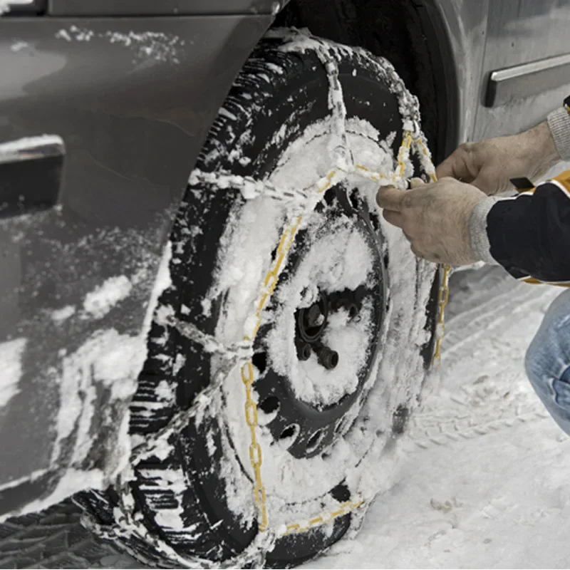 Car Snow Chains Anti-Skid Full Cover Wear-Resistant Tortoise Shell Shape Carbon Steel KN Series For Emergency Tire Winter