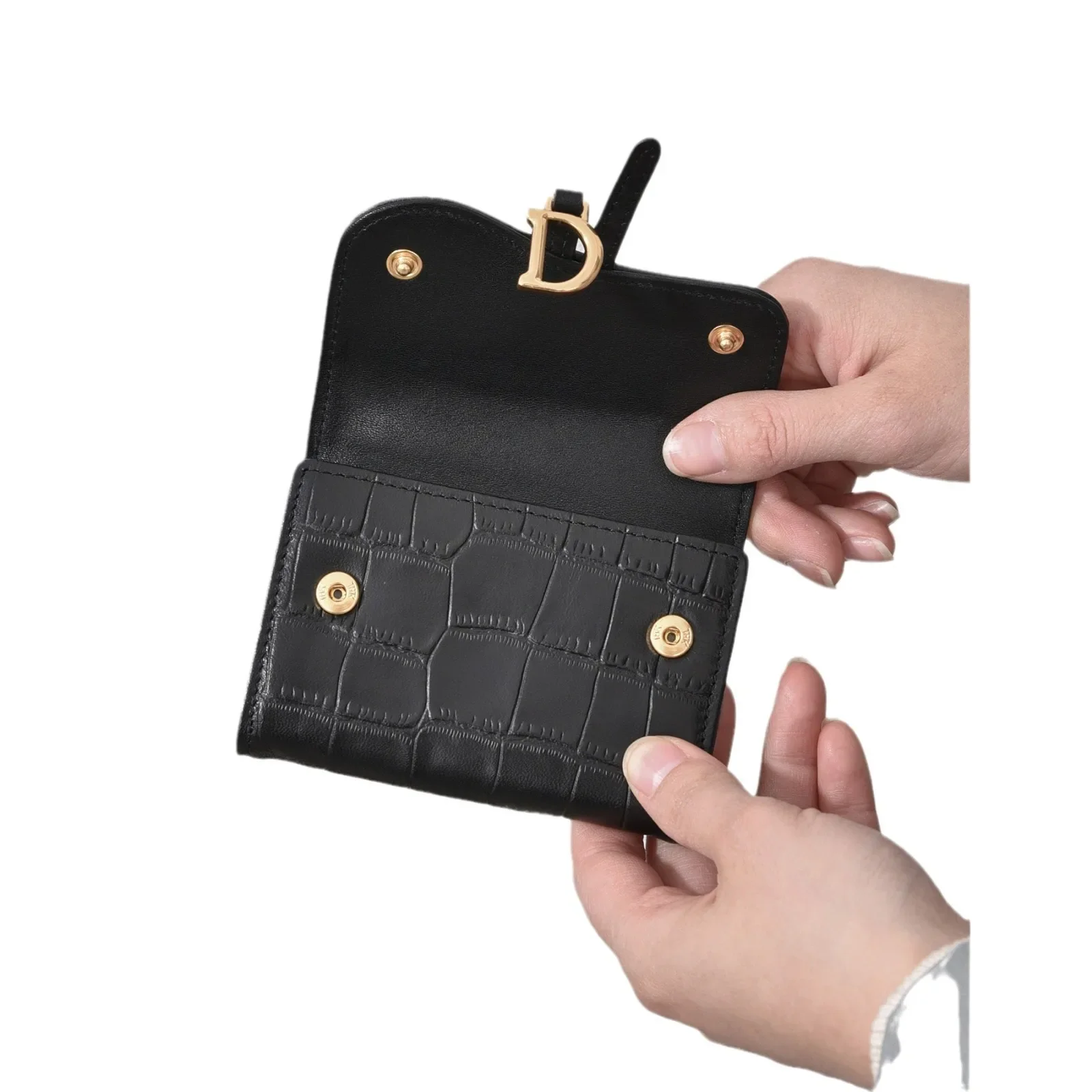 Genuine Leather Crocodile Pattern Wallet For Men & Women Multi-card_voghion.com