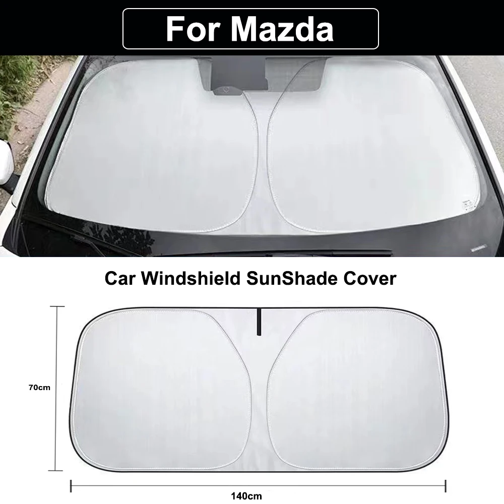 Car Windshield SunShade Cover for Mazda 2 3 4 Alexa CX30 CX-4 CX5 CX-5 CX8 CX-8 CX-30 EV CX-50 CX9 CX-9 Anti UV Car Accessories car sunshade windshield sunshade windshield sun shade
