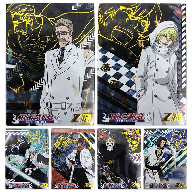 

Anime BLEACH Rare ZR Reflections Flash Cards Ishida Uryuu Ichimaru Gin Toys for boys Collectible Cards Christmas Birthday Gifts