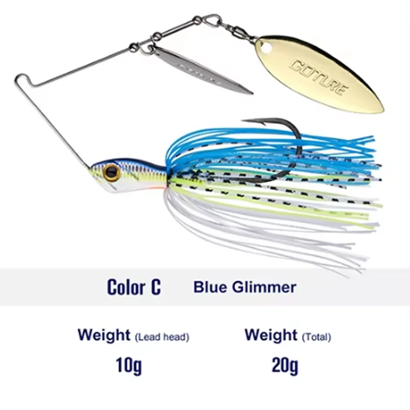 Iscas Goture Com Lâmina – Kit De 5 Peças Para Pesca Em Água Doce