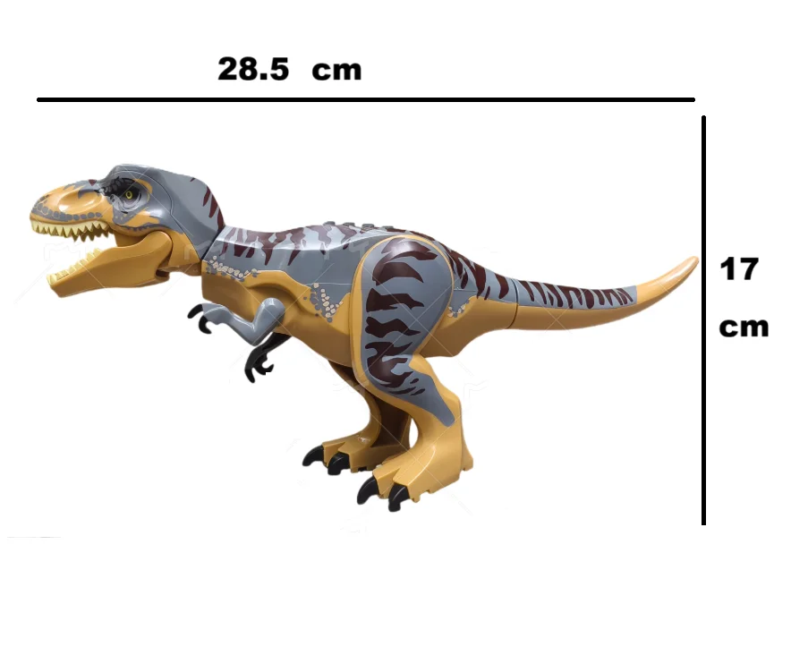 Chinesischer DIY Jurassic Niedlicher Dinosaurier Carnotaurus Baustein-Bausatz, Lernspielzeug für Kinder, Geschenke – Detail 8