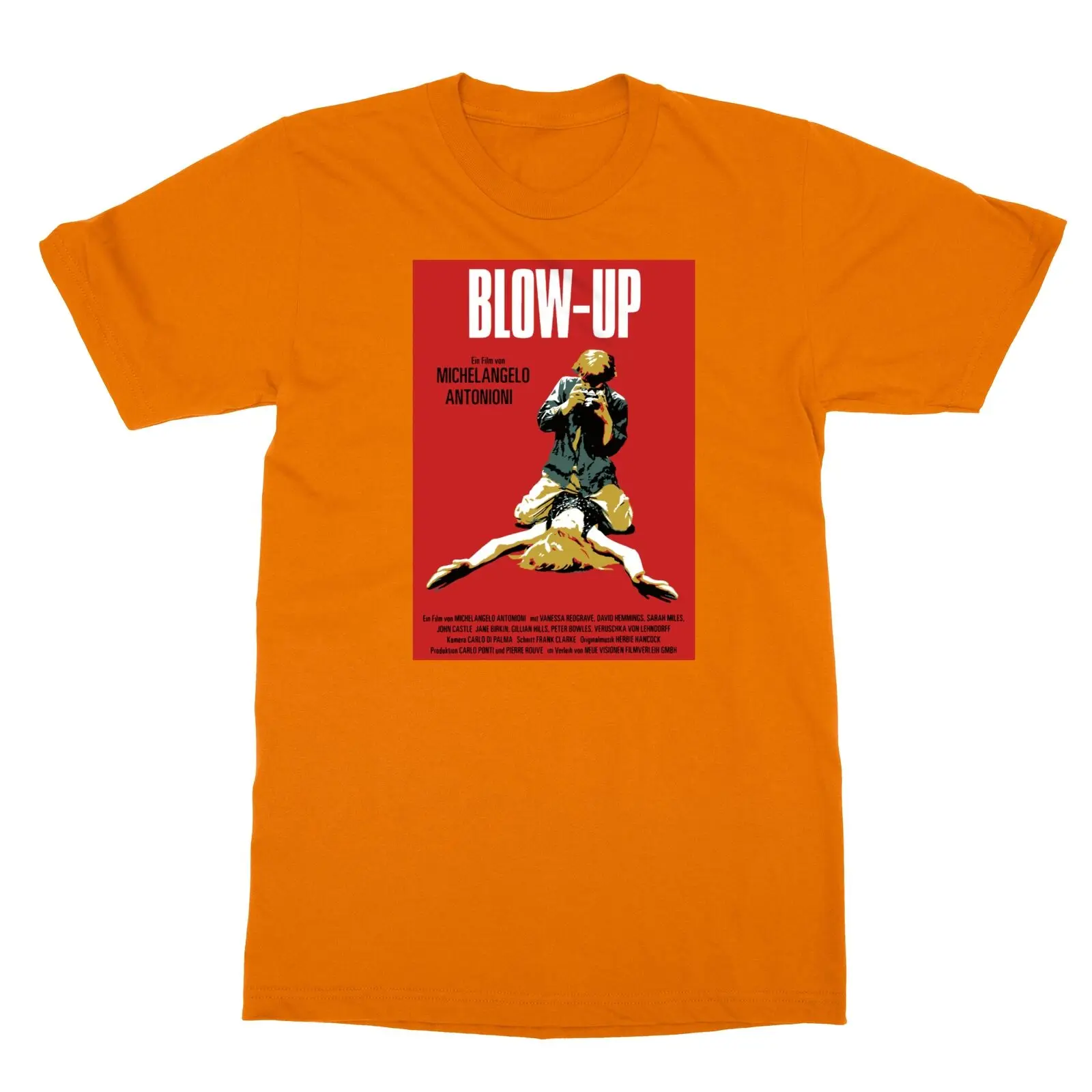 Blow Up 1967 Retro Movie Film Vintage Poster T-Shirt Da Uomo Maniche Lunghe O Corte
