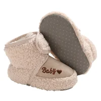 Newborn Winter Warm Snow Boots Non-Slip Soft Soled Walking Shoes Soft Bottom Non-Slip Cozy Thermal Wrap Booties 2
