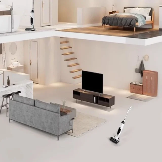 Household Wireless Electric Water Spray Mop Washing and Sweeping Integrated Automatic Cleaning Hand Washing Mopping Machine 6