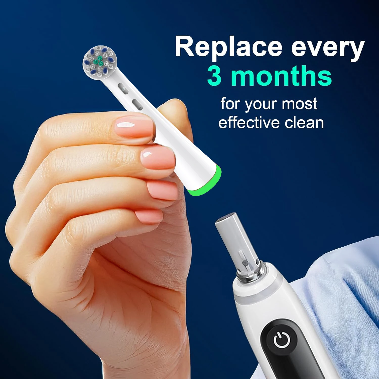 2/4/8팩 칫솔 헤드, 오랄비 iO 2/3/4/5/6/7/8/9/10 시리즈 전동 칫솔 교체용 브러시 헤드와 호환 가능