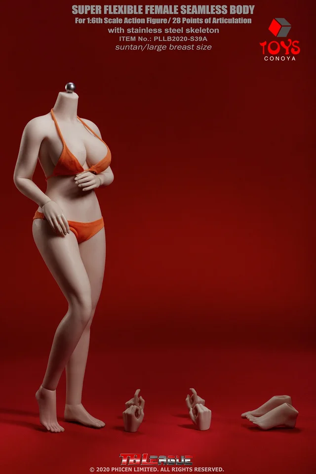 TBLeague 1/6スケール 超柔軟性シームレス 女性 素体 S39A フィギュア専門店 -ソダチトイズ / TBLeague 1/6スケール 超柔軟