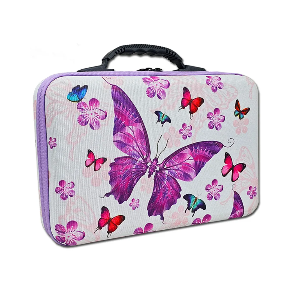 Butterfly Pattern Handbag Diamond Storage Box Lot Painting Accessories Stitch Daimond Wax Empty Tools Suitcase Daymond Art Pen diamond painting,diamond painting accessories,diamond painting pen,diamond painting accessory box