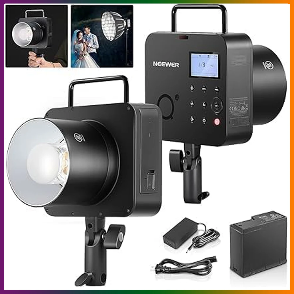 Neewer Q4 400Ws 2.4G Ttl Outdoor Studio Flash Strobe 1/8000 Hss 2800Mah Fotografia Alimentata A Batteria Monolight Speedlite