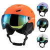 Integrated Ski Helmet Men and Women Snowboard Helmet with Removable Visor Goggles 1