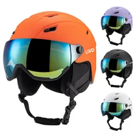 Integrated Ski Helmet Men and Women Snowboard Helmet with Removable Visor Goggles 1