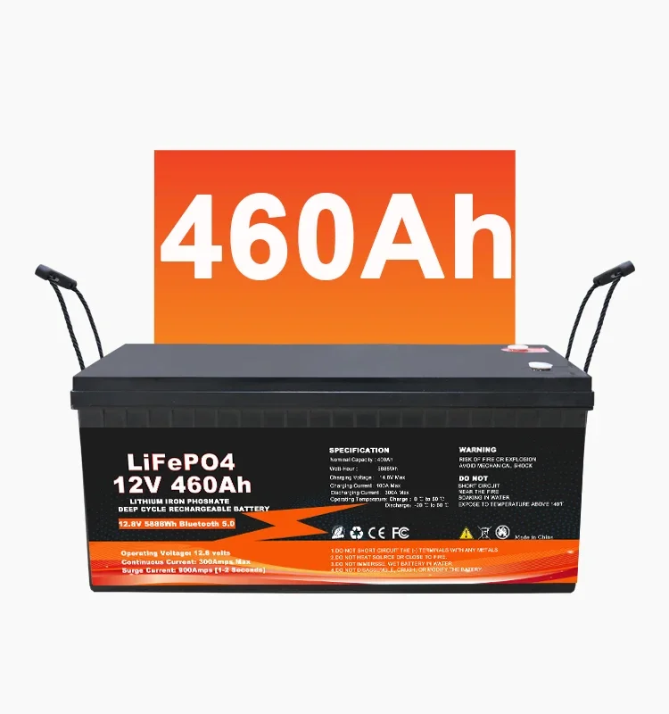 LiFePo4 Battery 12V 50AH 100Ah 200Ah 400Ah Bluetooth IP65 Waterproof Heating Balance Solar Battery