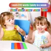 5pcs Word Pop 100 CVC Words Games Pop Toys, Phonics Learning Fidget Toys, Learn To Read Teaching Resources For Preschool Kids 4