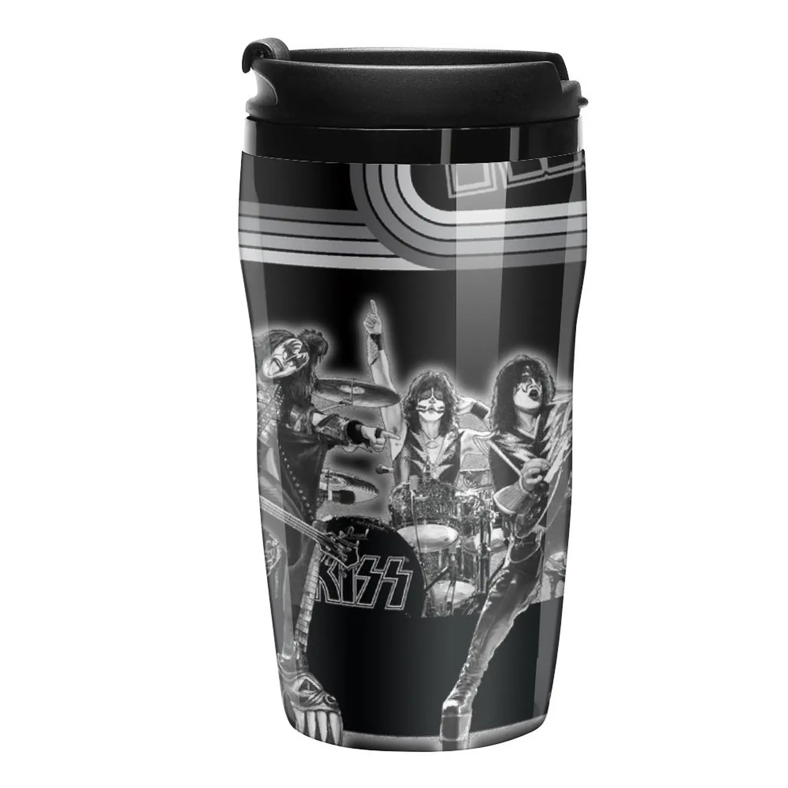 

New Kiss - Retro Gray Travel Coffee Mug Cups For Coffee Cup Coffee