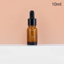 Amber Glass Dropper Bottles with Measurement Scale for Aromatherapy and Liquid Storage (10ml)