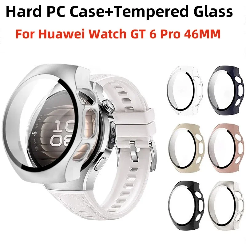 Protective Bumper Case with Tempered Glass Screen Shield