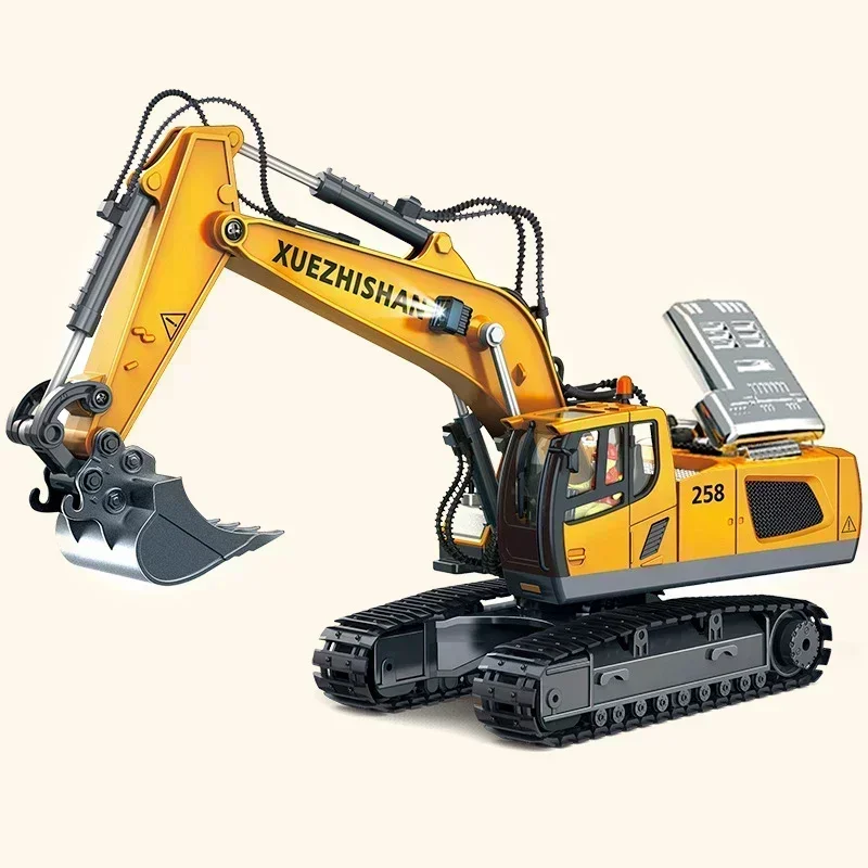 RC Cars RC Construction Toy 2.4GHz Remote Control Excavator 1:22 Scale Model Engineering Vehicle