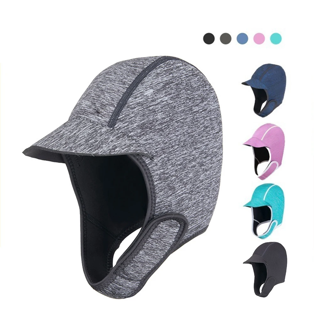 

1x Scuba Diving Hood 2mm With Chin Strap Surfing Cap Thermal Hood For Swimming Kayaking Snorkeling Sailing Canoeing Water Sports