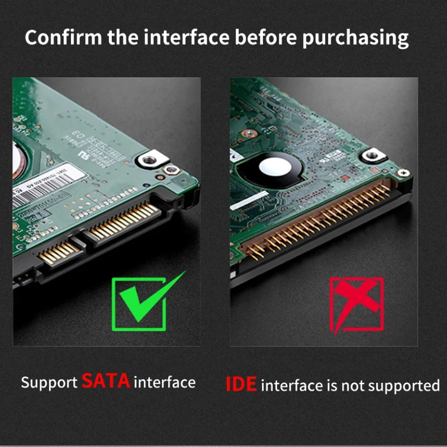 Type-C-Sata �ϵ� ��ũ ����� ���̺� 7+15 ��Ʈ�� �� USB C ���̺��� 22Pin SATA 2.5 ��ġ ������ HDD SSD �ϵ� ����̺� �����