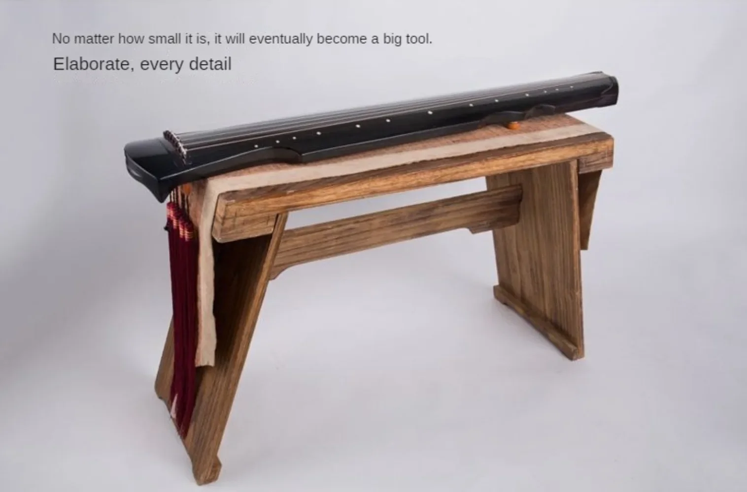 Description Picture 6 of item7 Strings Fuxi Guqin 123cm Handmade Guzheng Beginner Traditional Chinese Musical Instrument Professional Stringed Instruments