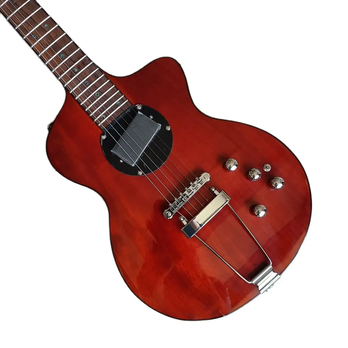 Rick Turner Model 1 CLB Lindsey Buckingham Burgundy Brown Semi Hollow