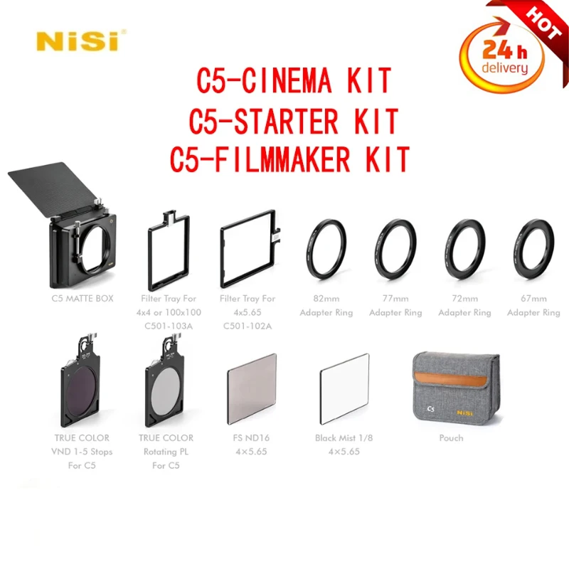 

NISI C5-MATTE стартер коробки/FILMMAKER/CINEMA Kit фильтр Рамка адаптер кольцо для фотографий аксессуары для фотографий