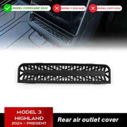 for Tesla New Model 3+ Rear Air Outlet Cover Rear Air Conditioning Vent Protective Cover Anti Blocking New Model3 Highland 2024