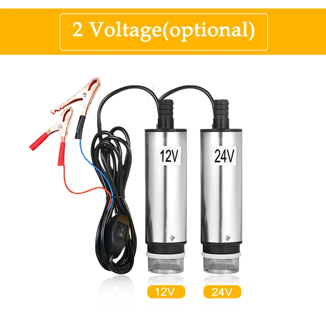 CarBole DC 12v Pompe Acqua e Diesel 51mm,Pompa Sommergibile,Pompa di Trasferimento del Combustibile con Interruttore di Comando e Filtro Rimovibile,Adatto a Vari Scenari di Utilizzo dell'olio