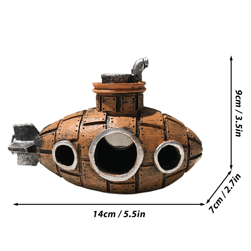 Fish Tank Aquarium Decorative Housing Ornaments Submarine Fish Tank Landscaping Breeding House Spawning 1 PC Random Color fish tank ornaments fish tank decorations aquarium ornaments mini landscape ornaments