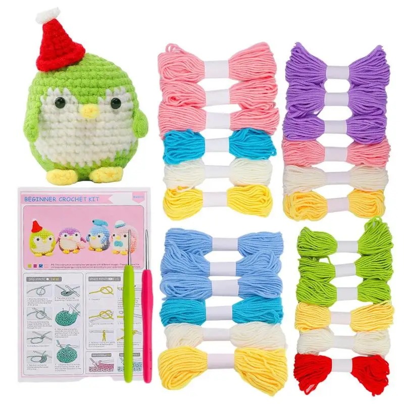 

Набор для вязания крючком для кукол для начинающих