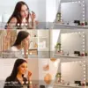 Hollywood Make-Up Mirror with Lighting 20 LED,Bluetooth Player, 80x60cm Large Cosmetic Mirror with 3 Dimmer Light ,USB,Touch 5